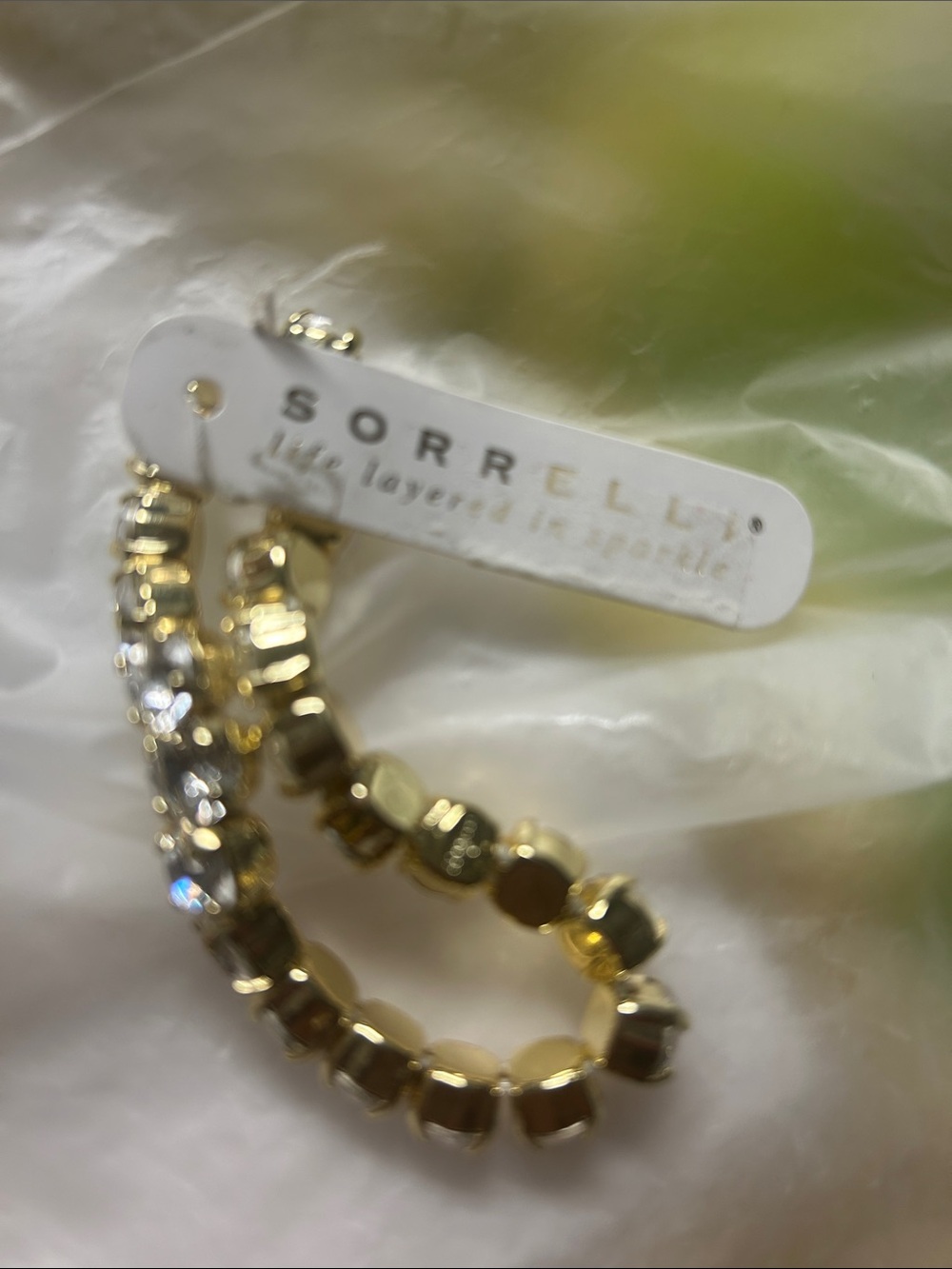 Sorrelli Gold-Tone Bracelet with Clear Crystals - Picture 2 of 8